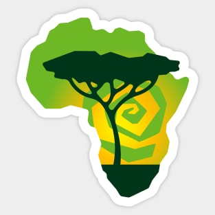 Africa map Sticker